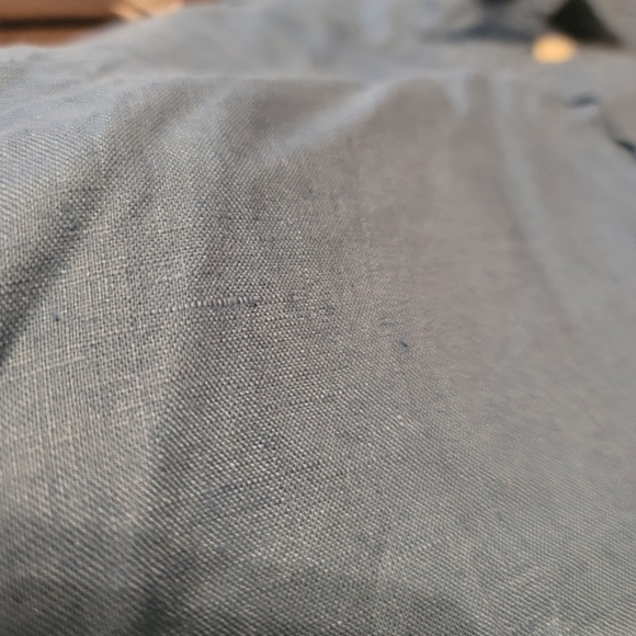 Tommy Hilfiger Linen Collared Long Sleeves Button Up Shirt Top - Picture 13 of 13